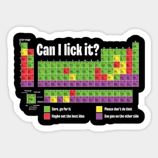 Colorful Periodic Table of Elements | Chemistry  | Science Education Sticker